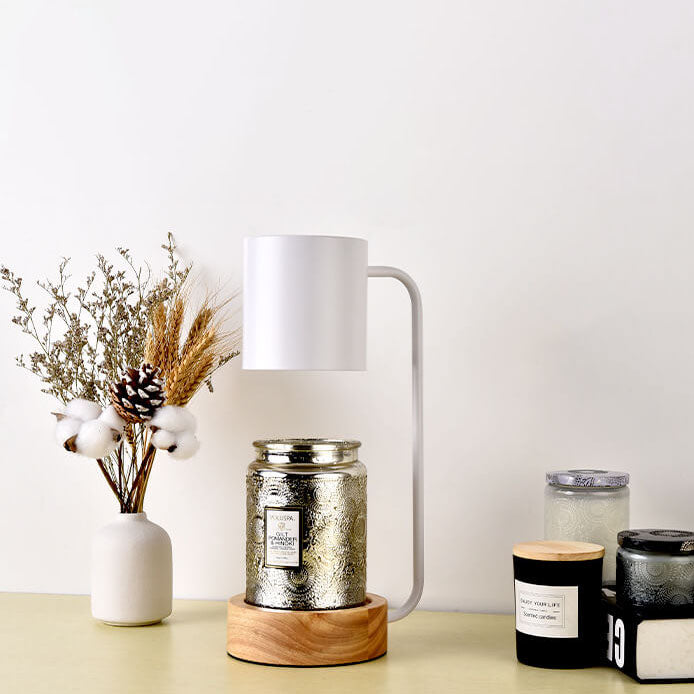 Elegant Japanese Minimalist Table Lamp — Wood & Metal