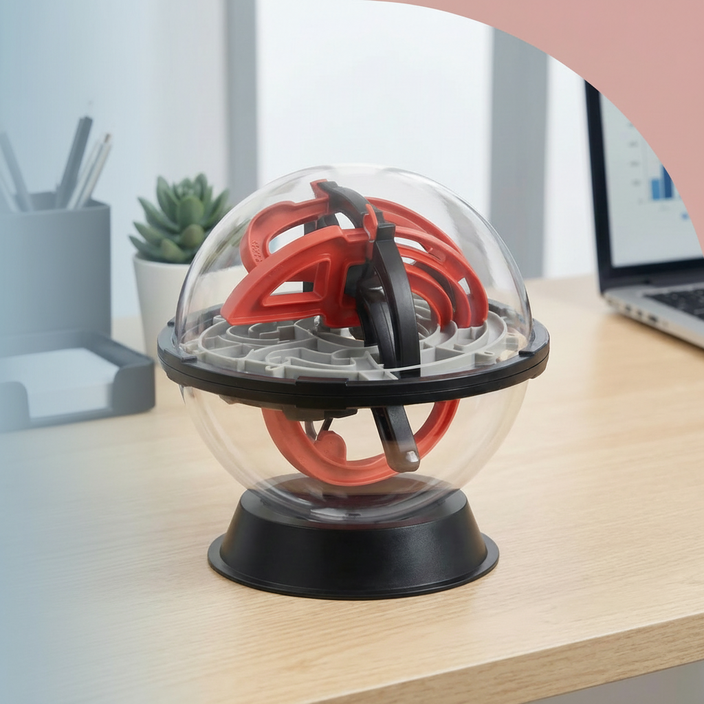 3D Maze Puzzle Ball - Brain Teaser Toy for Kids and Adults