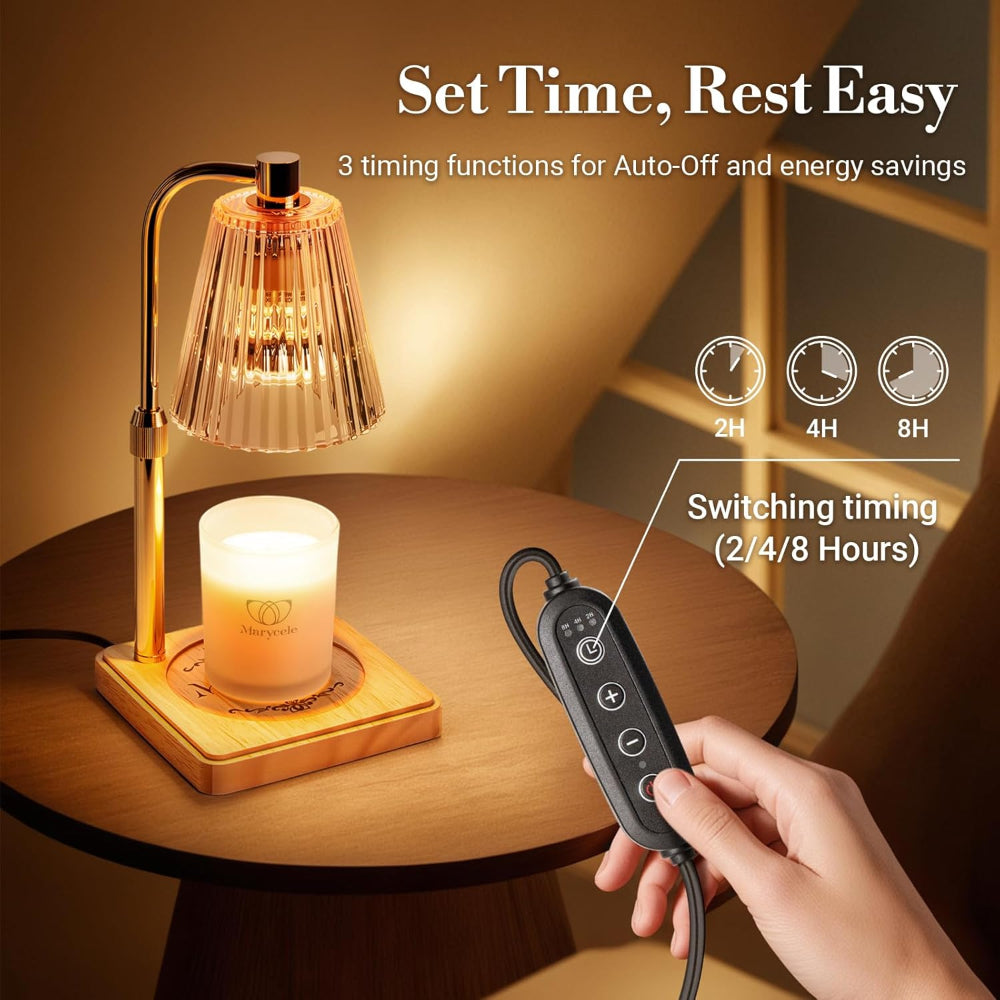 Electric Wax Warmer Table Lamp - Melt Wax and Create Cozy Candlelight