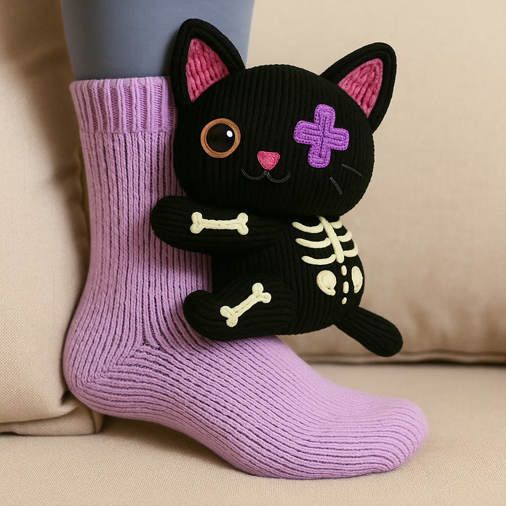Cozy Animal 3D House Socks with Non-Slip Grips