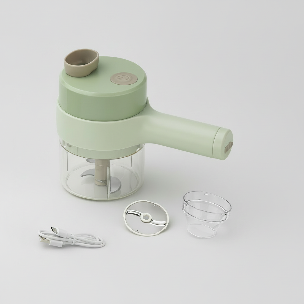Cordless Vegetable Chopper & Electric Food Processor — Portable Wireless Kitchen Cutter