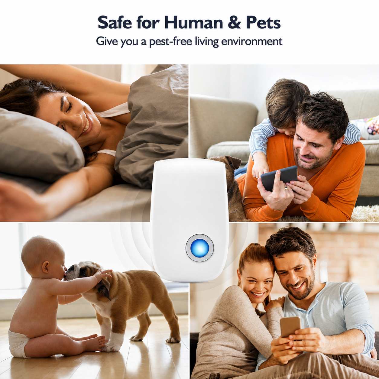 Eco-Friendly Ultrasonic Pest Control Device