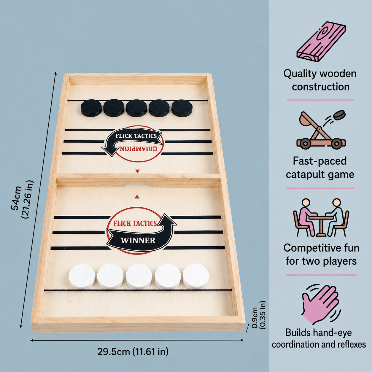 Family Fun: Wooden Tabletop Catapult Game – A Classic
