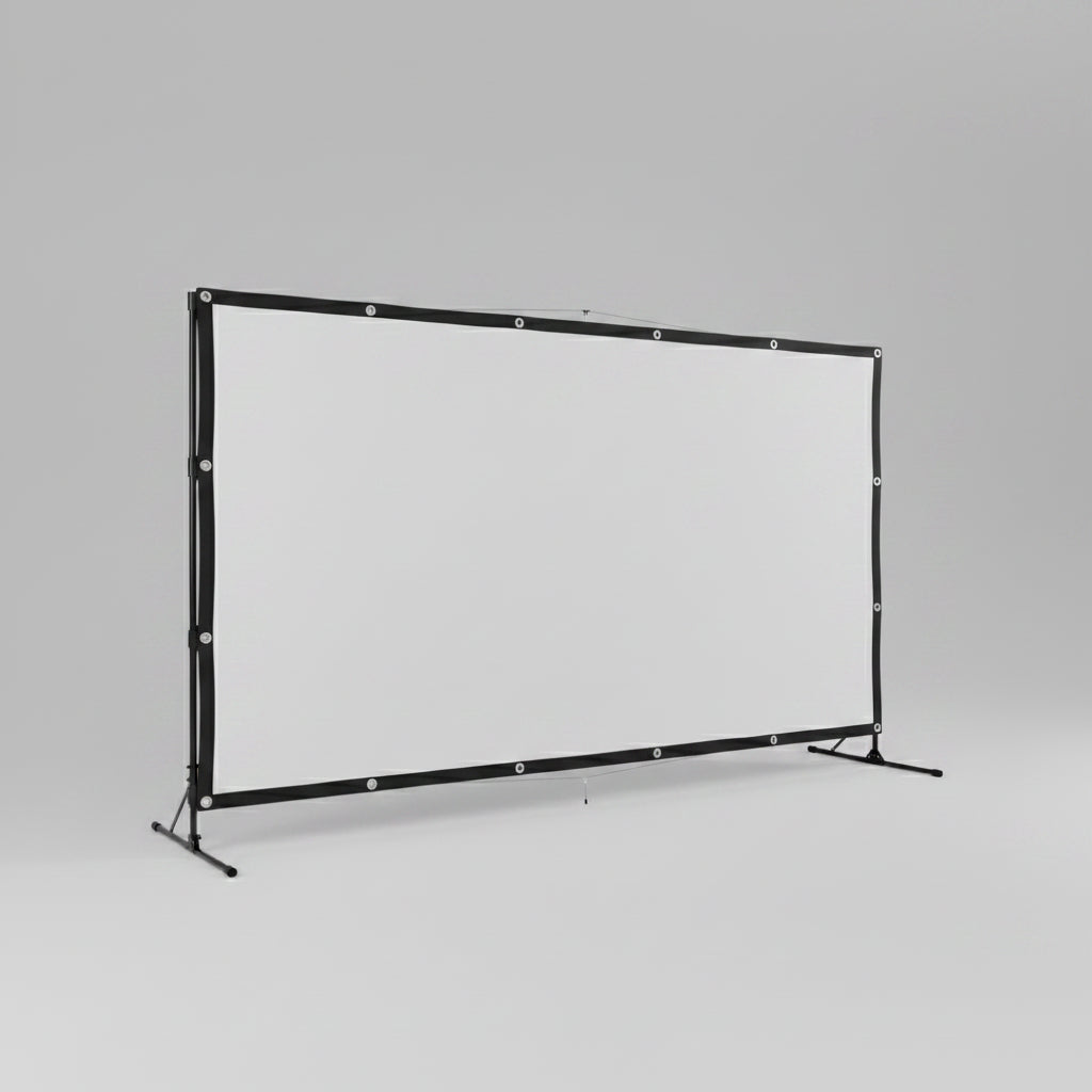 100-Inch Large Portable Foldable Projector Screen – Easy Setup for Home Theater and Outdoor Viewing