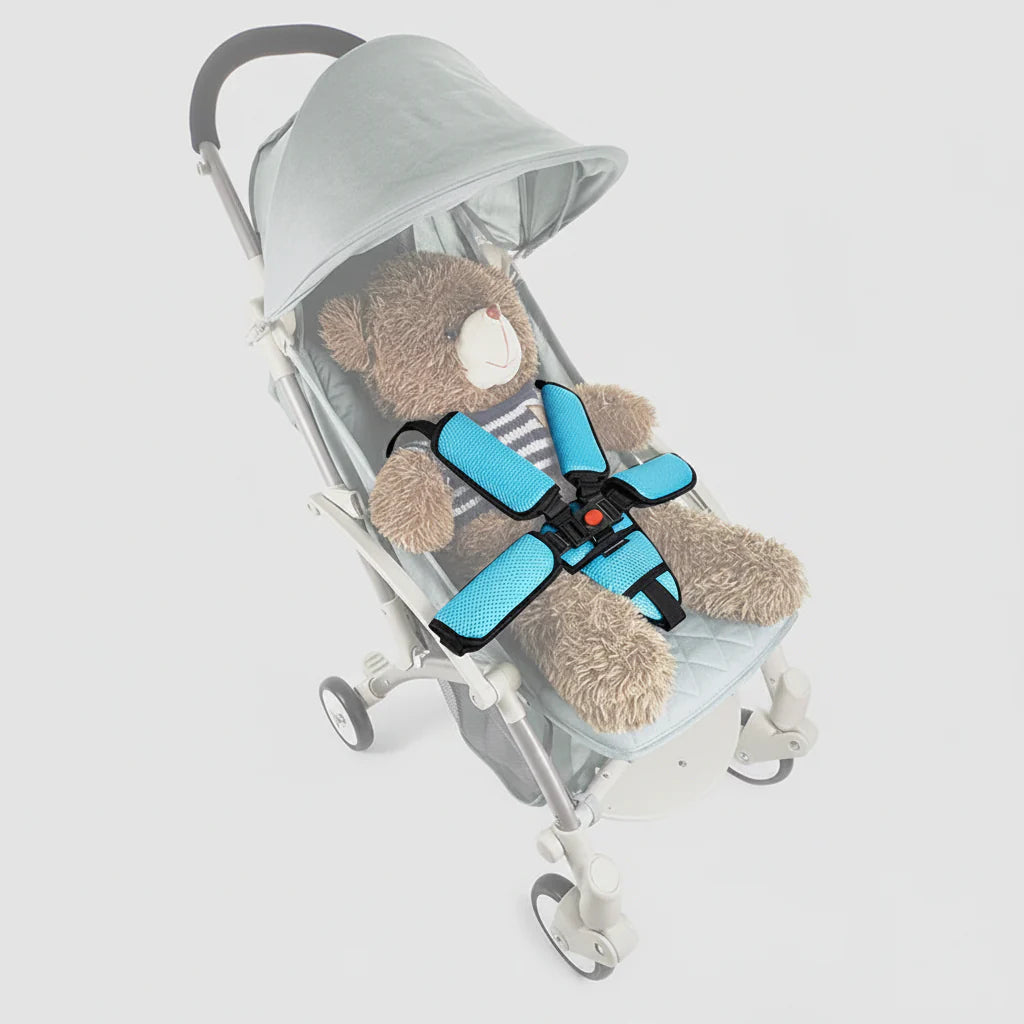 ComfortSafe Child Car Seat Harness with Adjustable Straps and Plush Padding