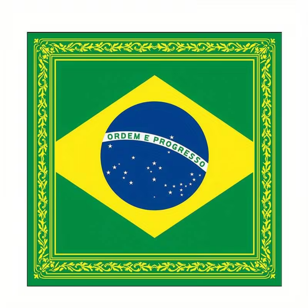 Brazil Flag World Cup Bandana - Square Head Scarf