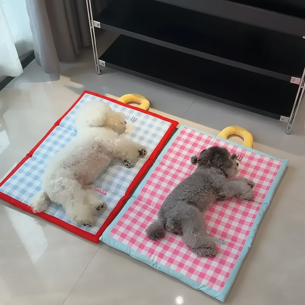 Breathable Pet Cooling Mat - Foldable, Portable Comfort for Dogs and Cats