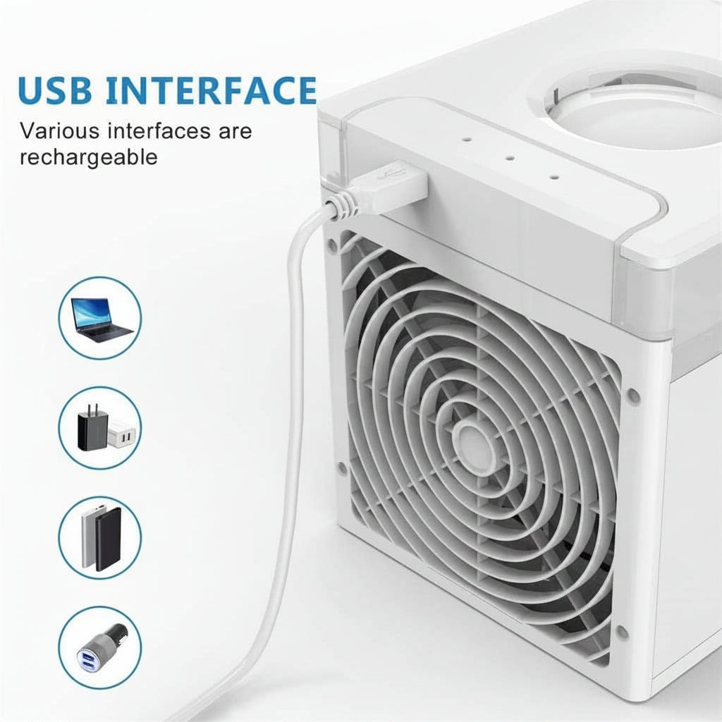 Compact, Energy-Efficient Portable Air Conditioner with Water Tank