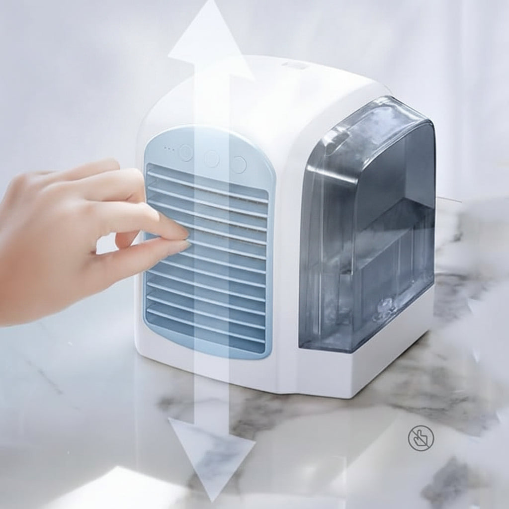 Compact Portable Mini Oscillating Air Cooler Fan
