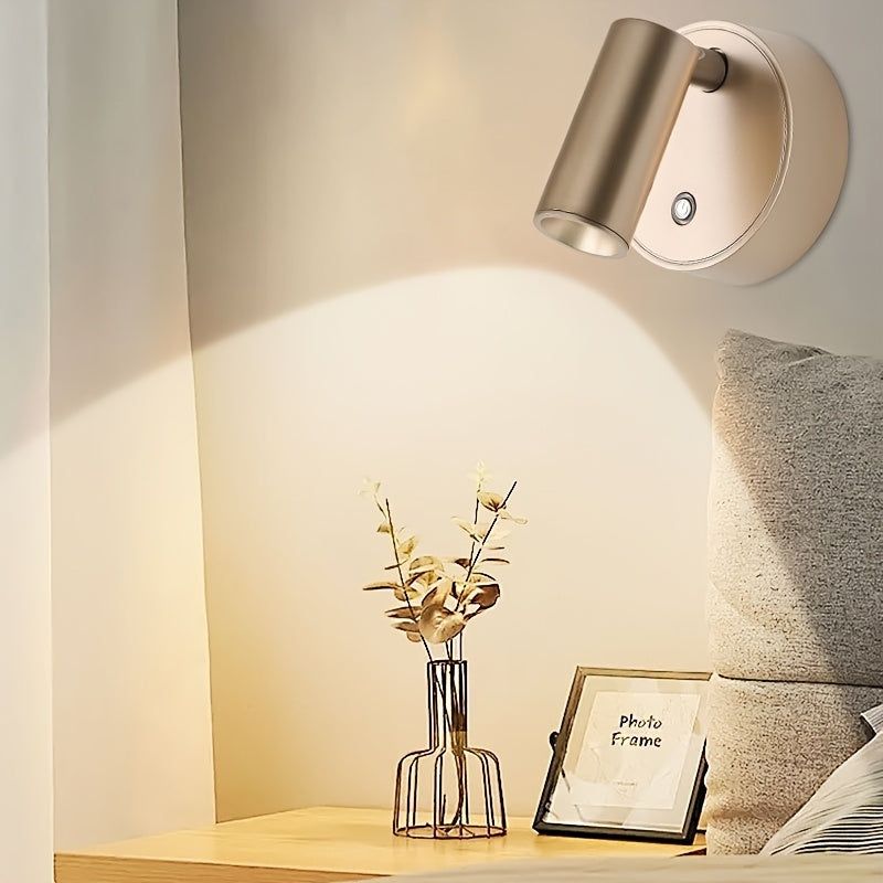 Sleek Rechargeable Magnetic Wall Light with Touch Control