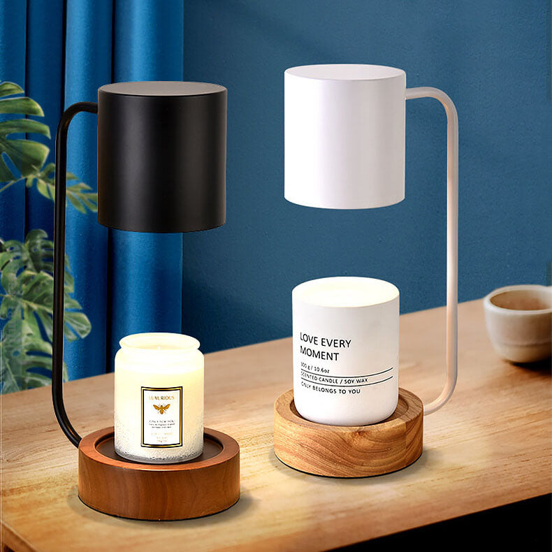 Elegant Japanese Minimalist Table Lamp — Wood & Metal