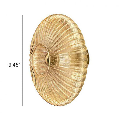 Elegant Nordic Vintage Glass Wall Sconce with Striped