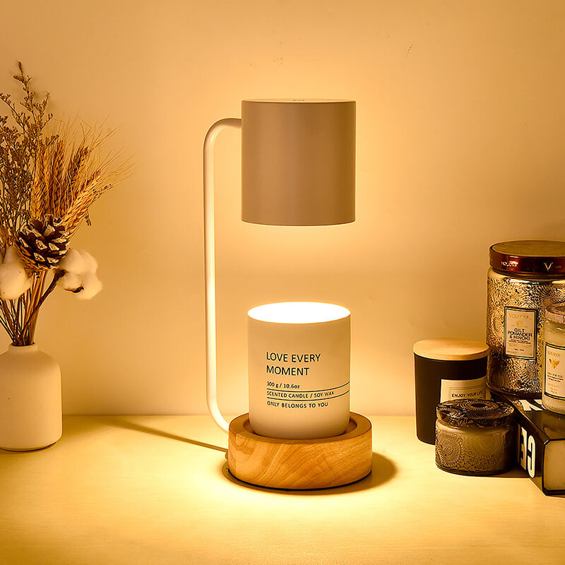 Elegant Japanese Minimalist Table Lamp — Wood & Metal
