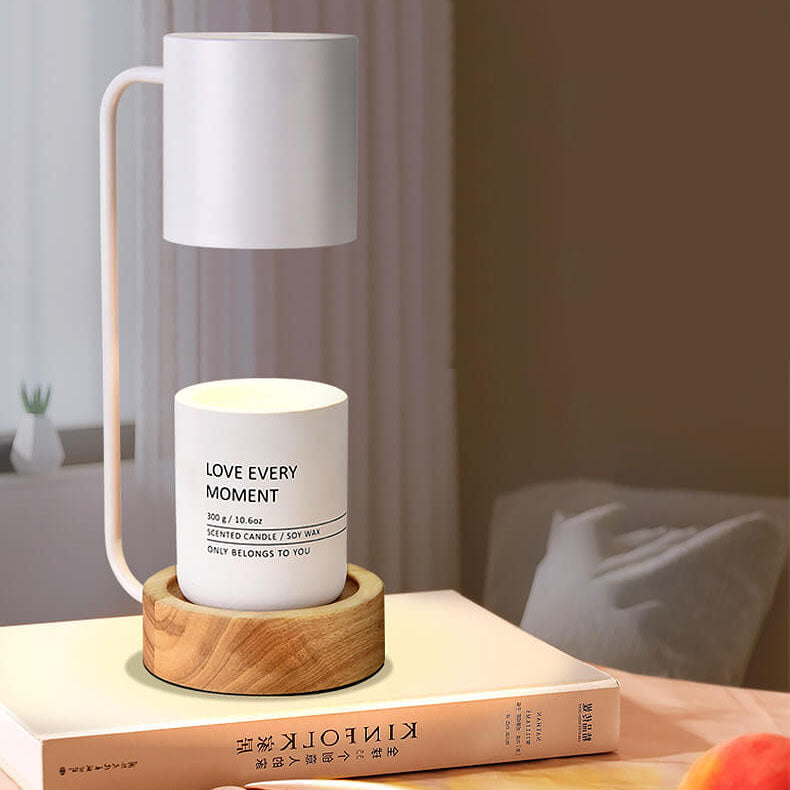 Elegant Japanese Minimalist Table Lamp — Wood & Metal