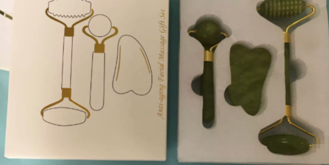 Jade Face Roller Set