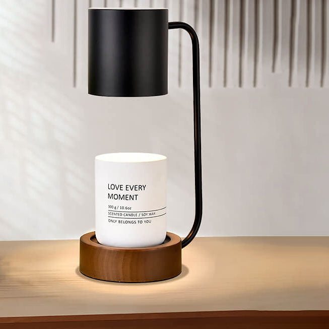 Elegant Japanese Minimalist Table Lamp — Wood & Metal