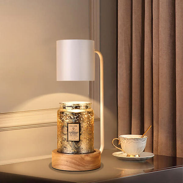 Elegant Japanese Minimalist Table Lamp — Wood & Metal