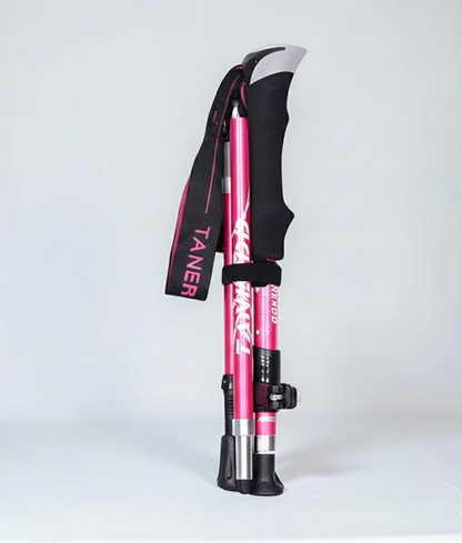 Foldable Telescopic Trekking Poles for Hiking – Lightweight Adjustable Support