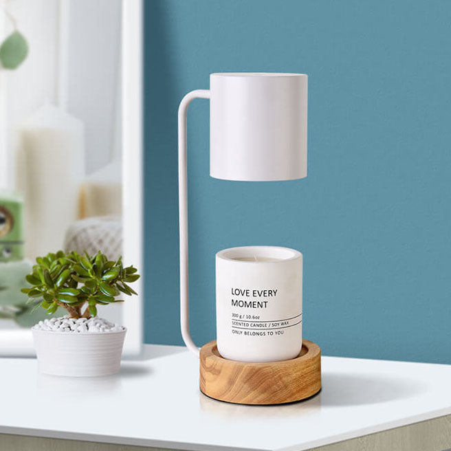 Elegant Japanese Minimalist Table Lamp — Wood & Metal