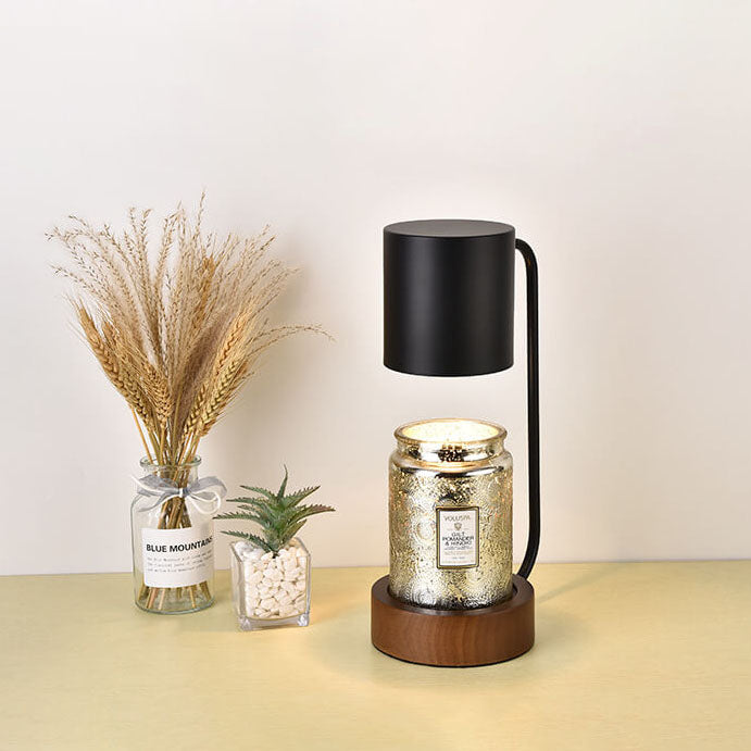 Elegant Japanese Minimalist Table Lamp — Wood & Metal