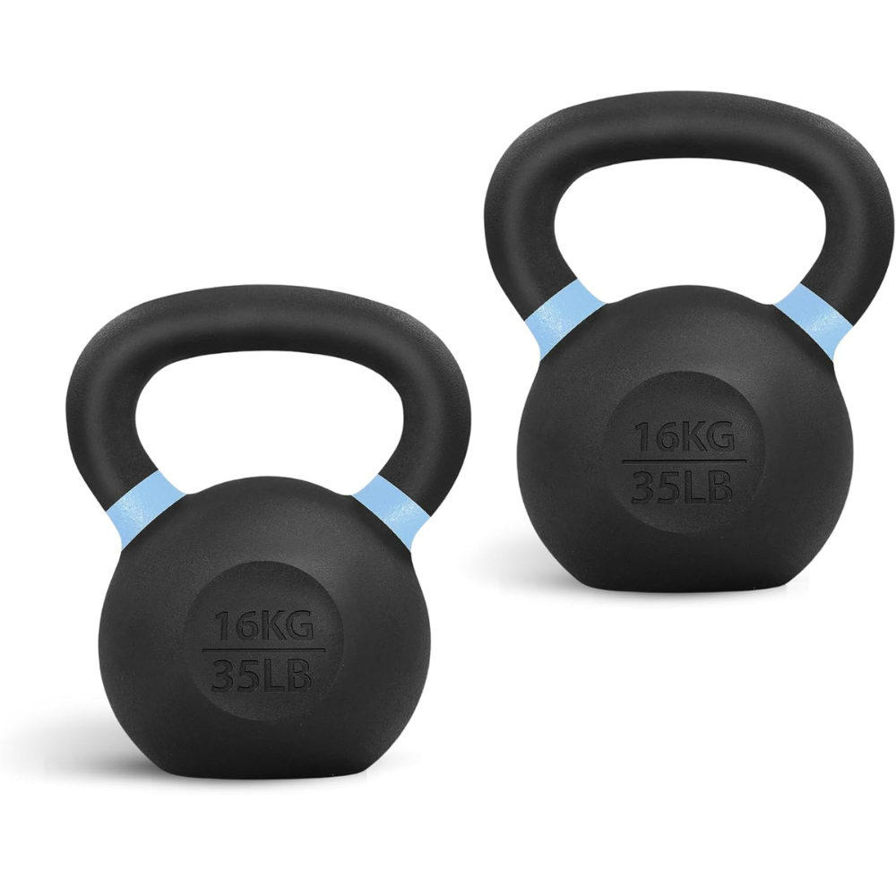 Cast Iron Kettlebell for Strength Training – Durable Home Gym Fitness Weight