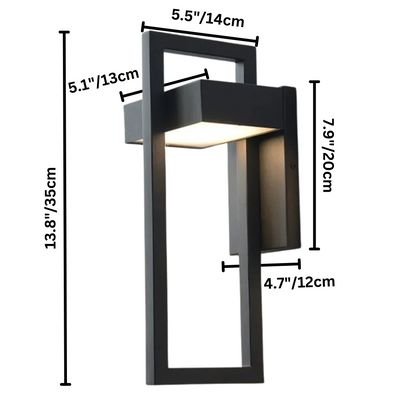 Modern Nordic Outdoor Wall Light — Aluminium LED Wall Lamp