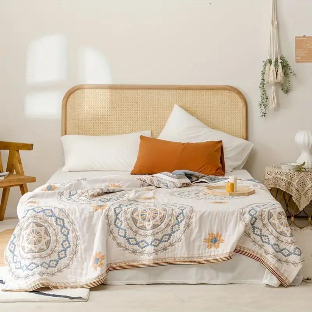 Cozy Mandala Boho Pattern Blanket Throw