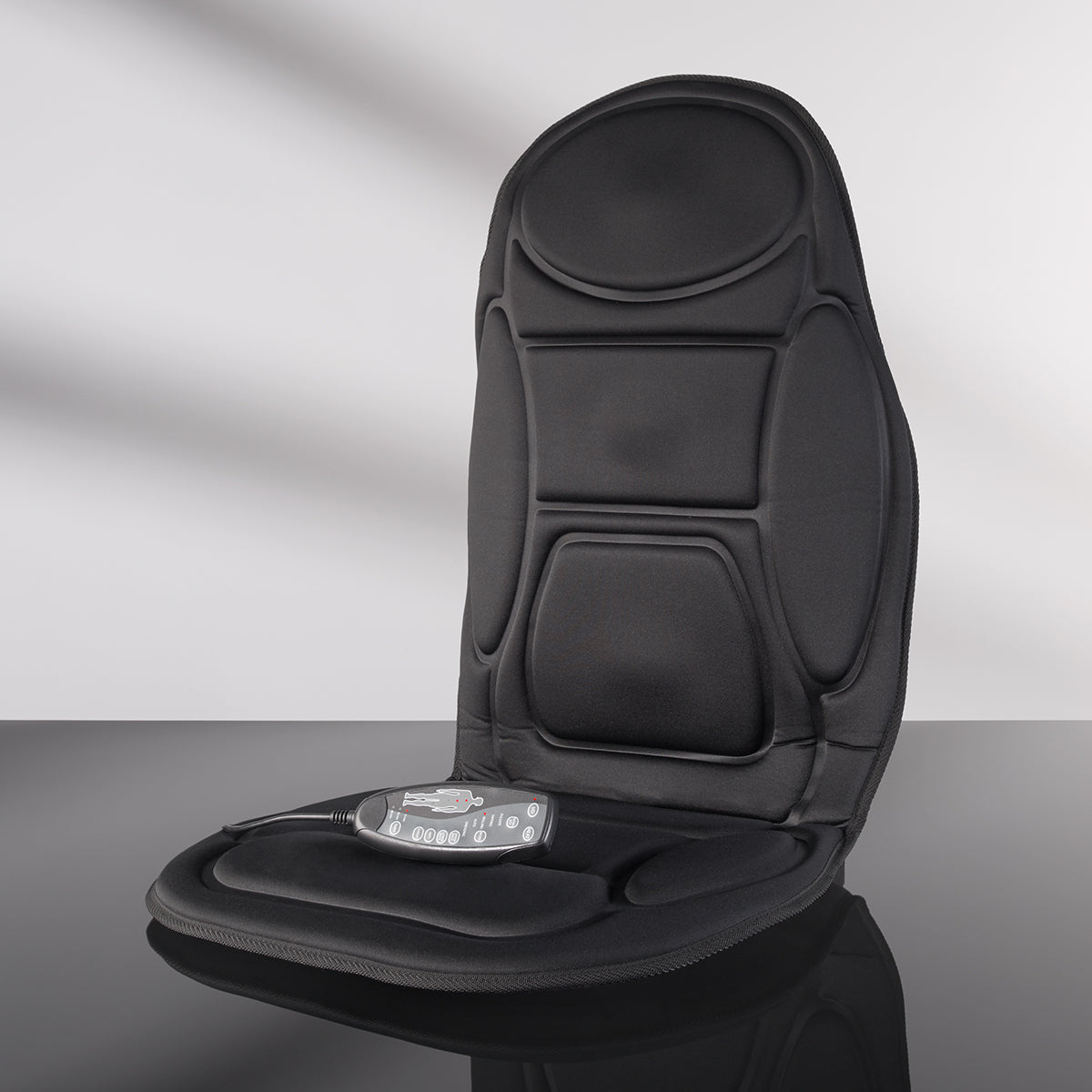Heated Massage Car Seat Back Cushion – Multi-Zone Comfort Pad