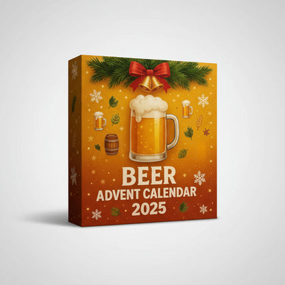 Beer-Themed Advent Calendar Mini Bottle Ornament Gift Set for the Holidays