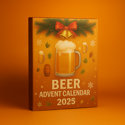 Beer-Themed Advent Calendar Mini Bottle Ornament Gift Set for the Holidays