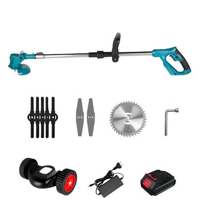 Cordless String Trimmer for Grass - Adjustable Electric Weed Cutter