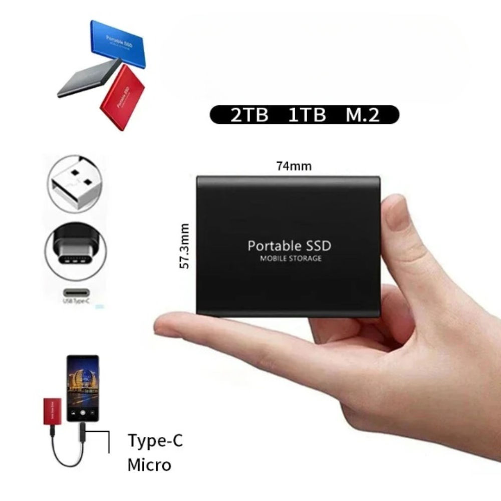 512GB Portable SSD External Drive
