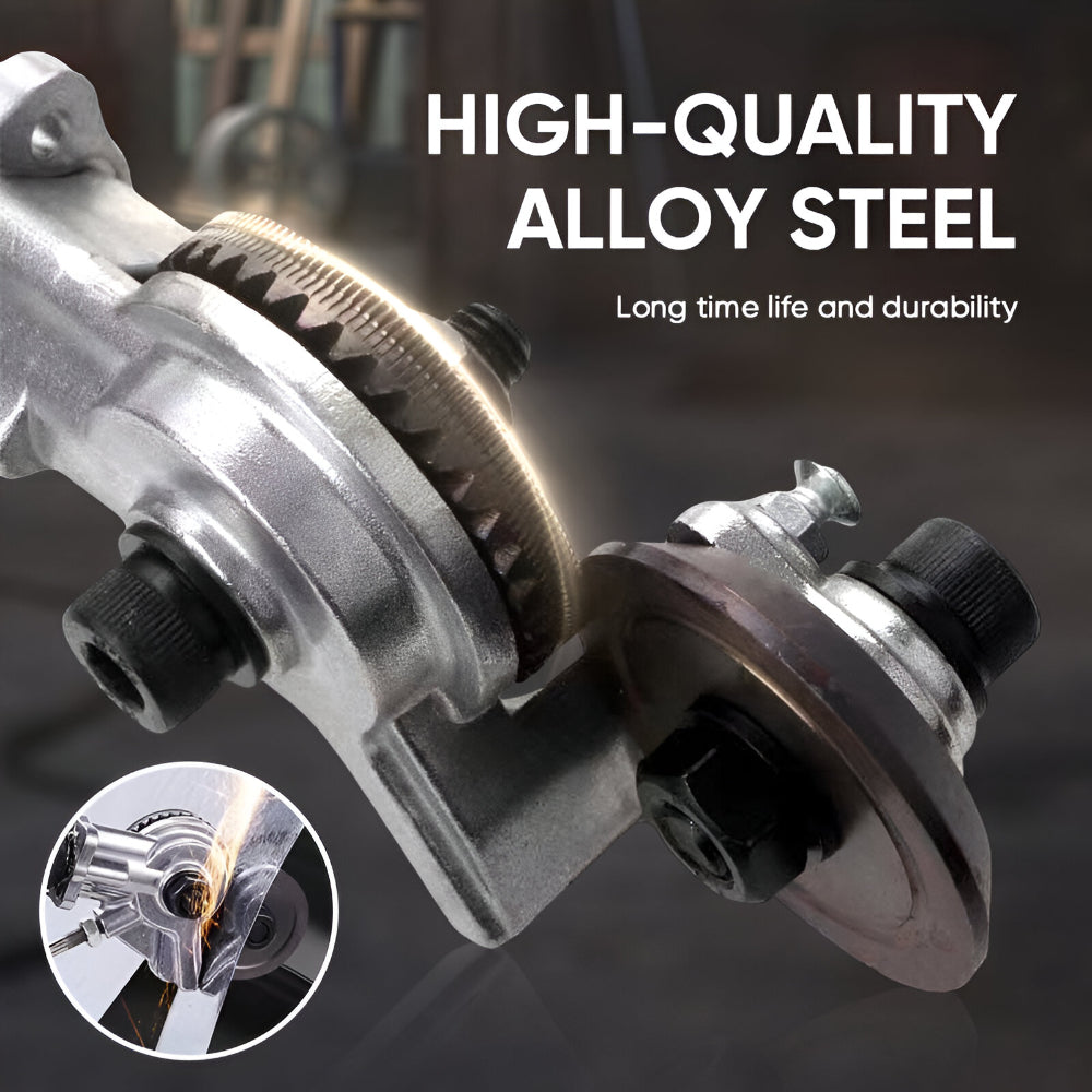 Double-Head Sheet Nibbler Drill Attachment for Metal Cutting