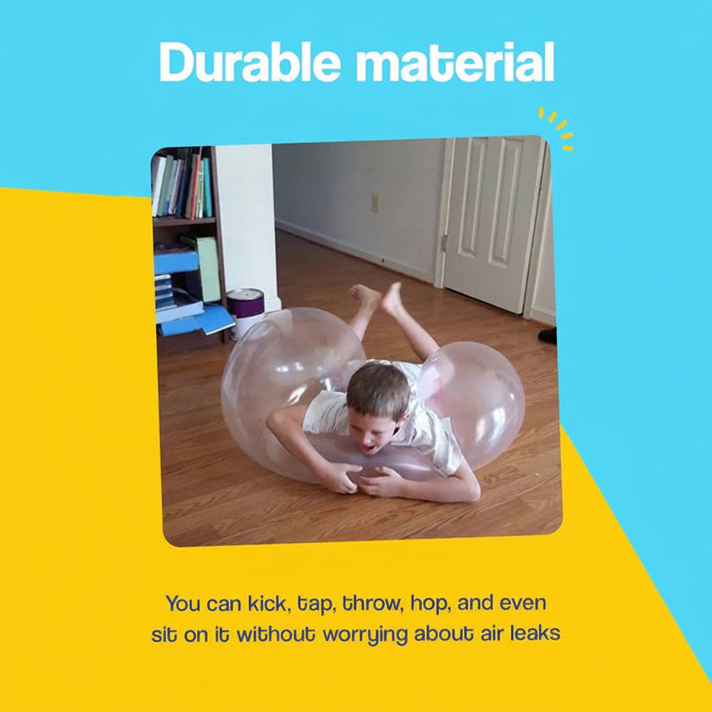 Giant Inflatable Bubble Ball - Durable TPR Outdoor Play Toy for Kids