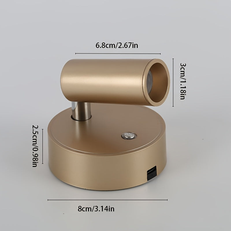 Sleek Rechargeable Magnetic Wall Light with Touch Control
