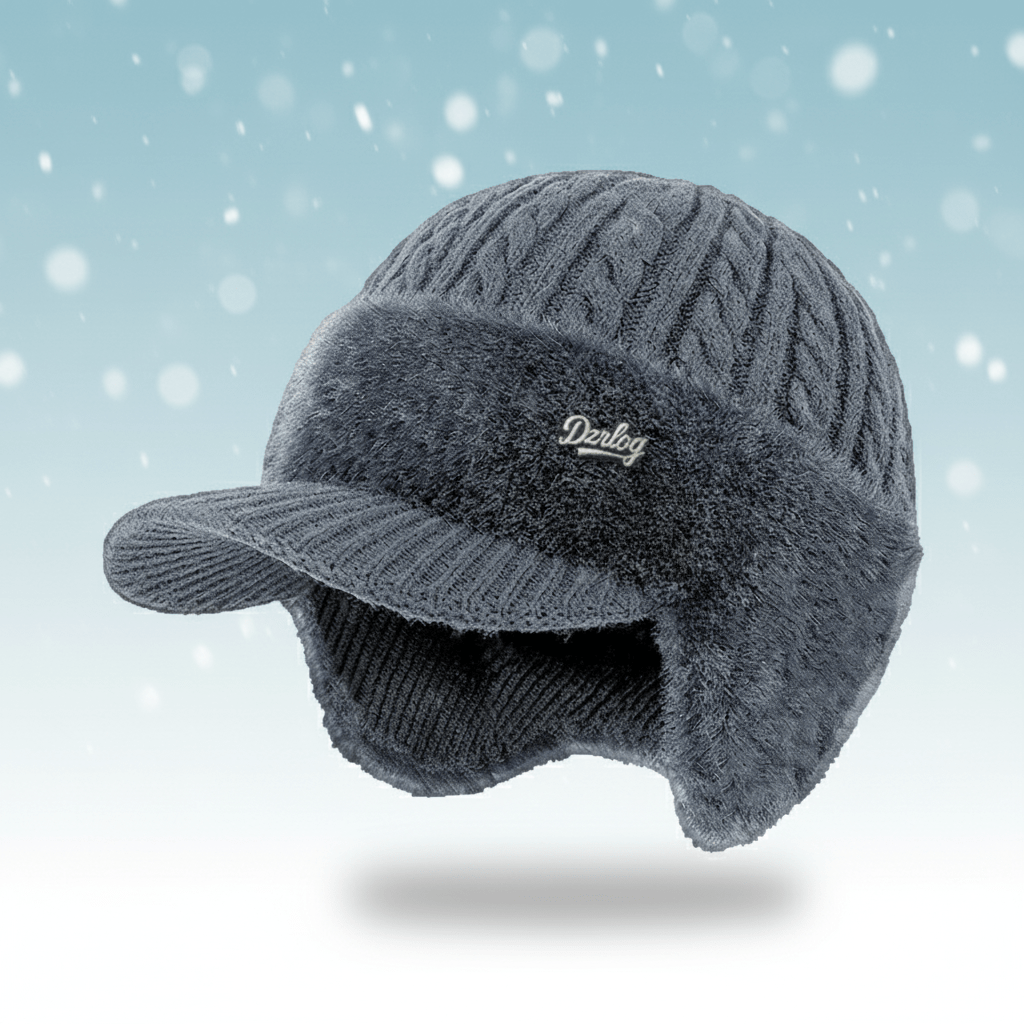 Fur-Lined Trapper Winter Hat with Windproof Ear Protection