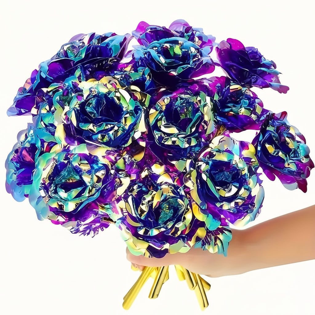 Artificial Rose Bouquet – Beautiful Mother's Day Gift & Table Centerpiece