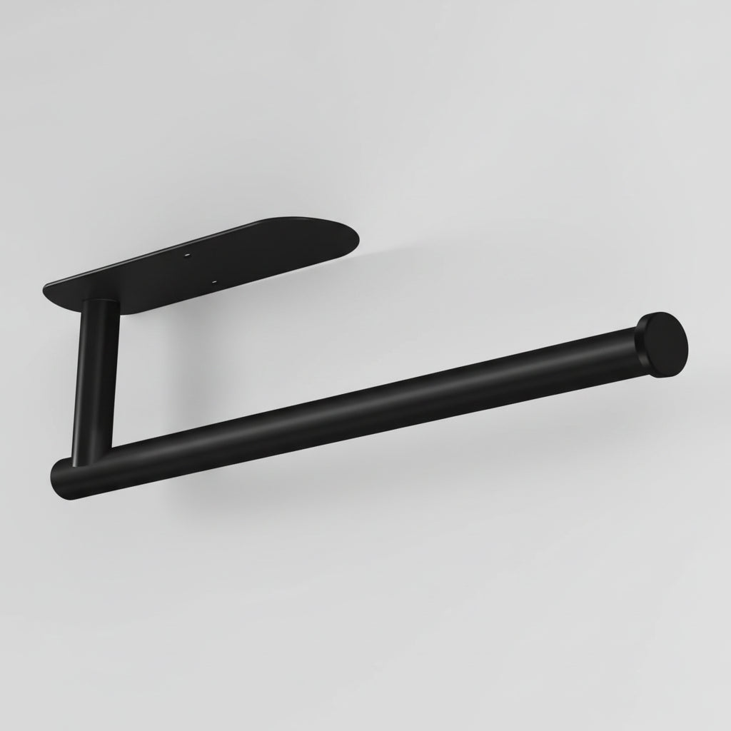 Black Stainless Steel Under-Cabinet Paper Towel Holder