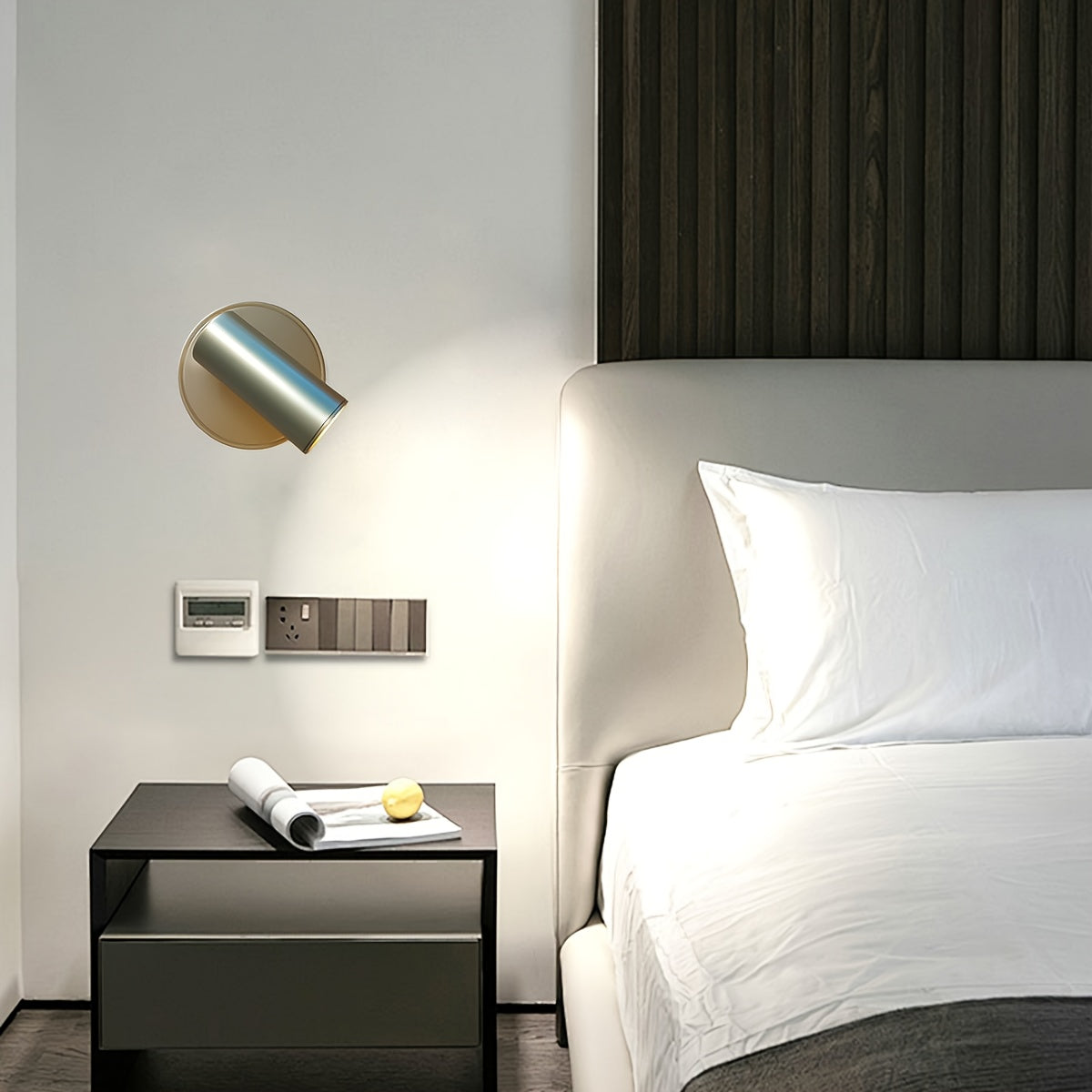 Sleek Rechargeable Magnetic Wall Light with Touch Control