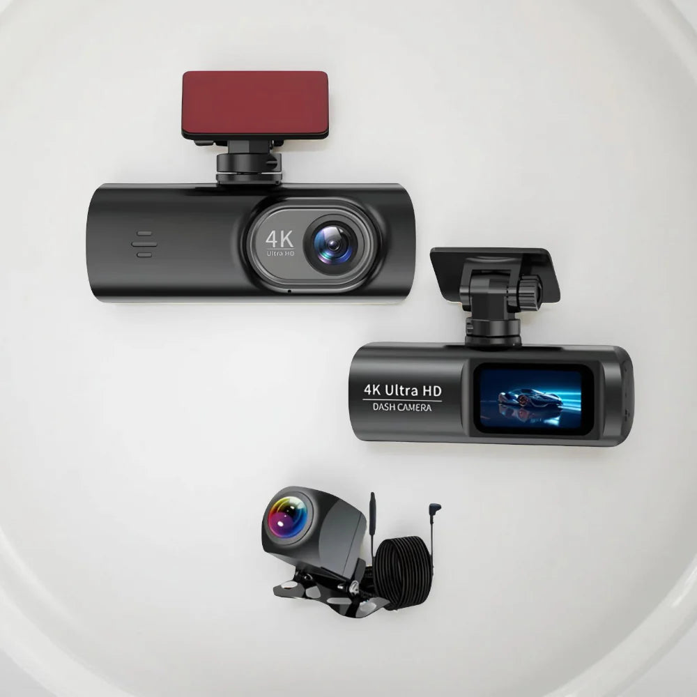 4K Ultra HD Dash Camera with WiFi, Night Vision and GPS – Vehicle Recorder
