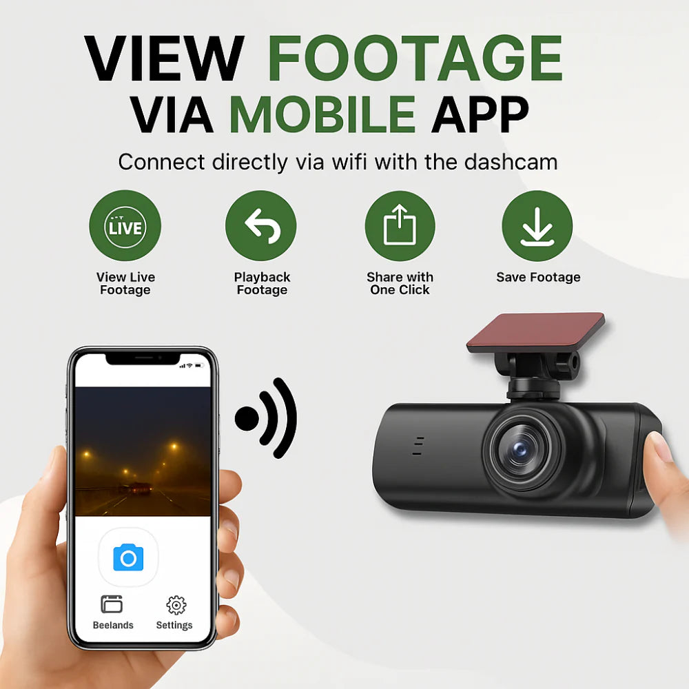 4K Ultra HD Dash Camera with WiFi, Night Vision and GPS – Vehicle Recorder