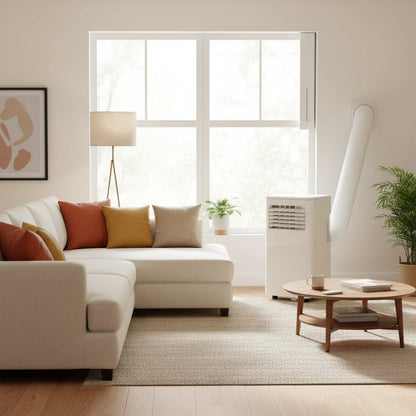 All-in-One Portable 8000 BTU Air Conditioner with Dehumidifier and Built-In Fan