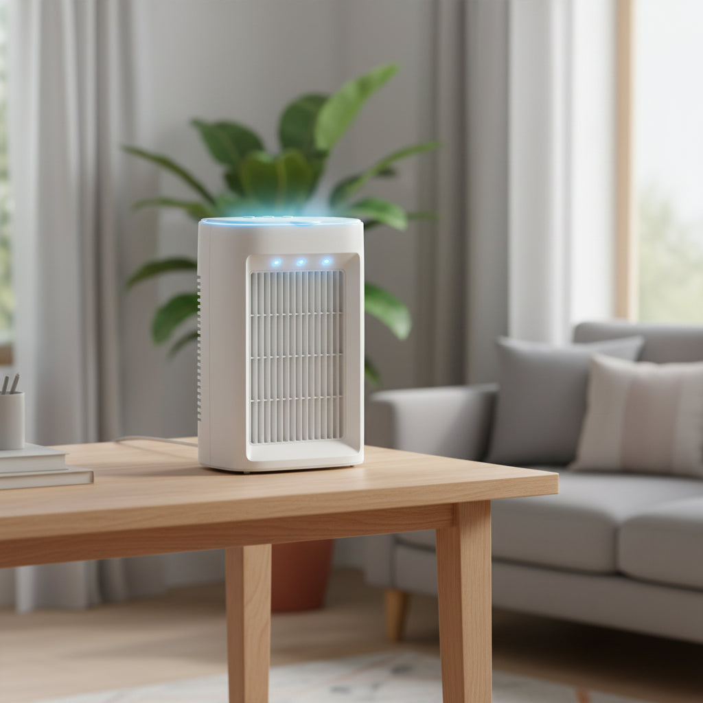 Compact Portable USB Humidifier & Cooling Fan – Personal Air Conditioner