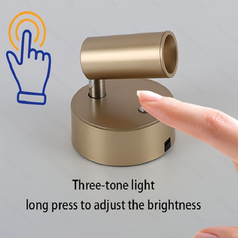 Sleek Rechargeable Magnetic Wall Light with Touch Control