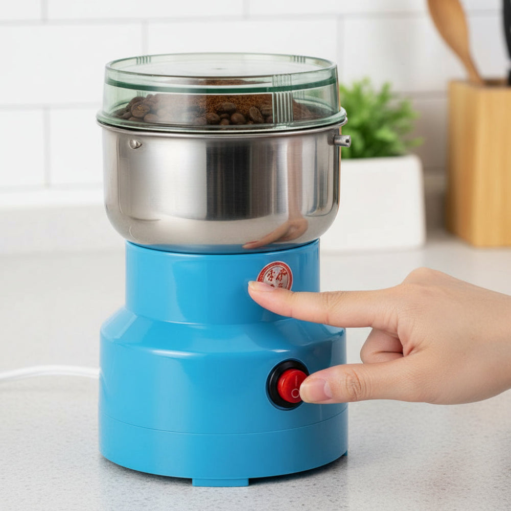 Electric Stainless Steel Spice & Coffee Grinder – Kitchen Mill