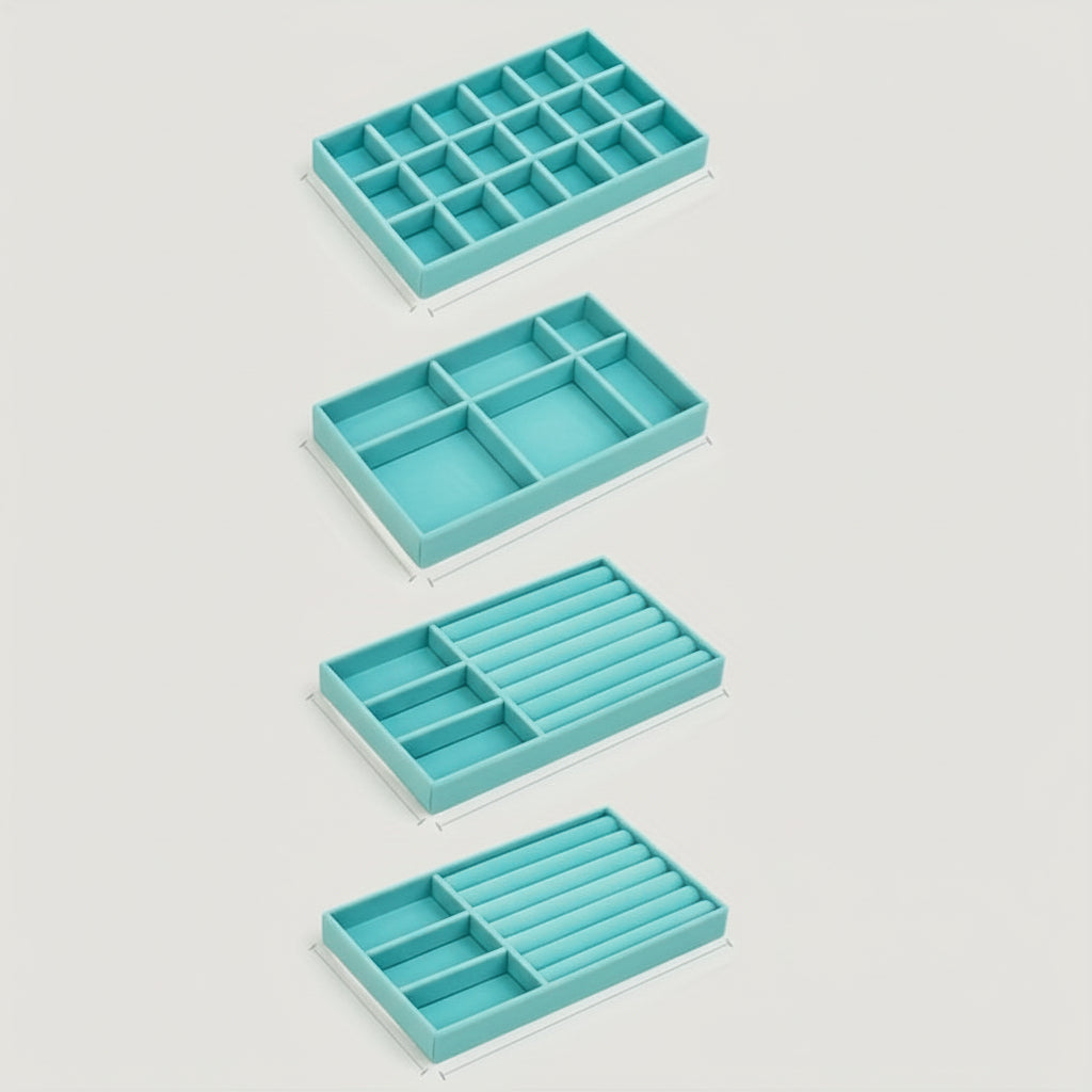Elegant Jewelry Organizer Tray – Drawer Storage Insert, Perfect Mother's Day Gift