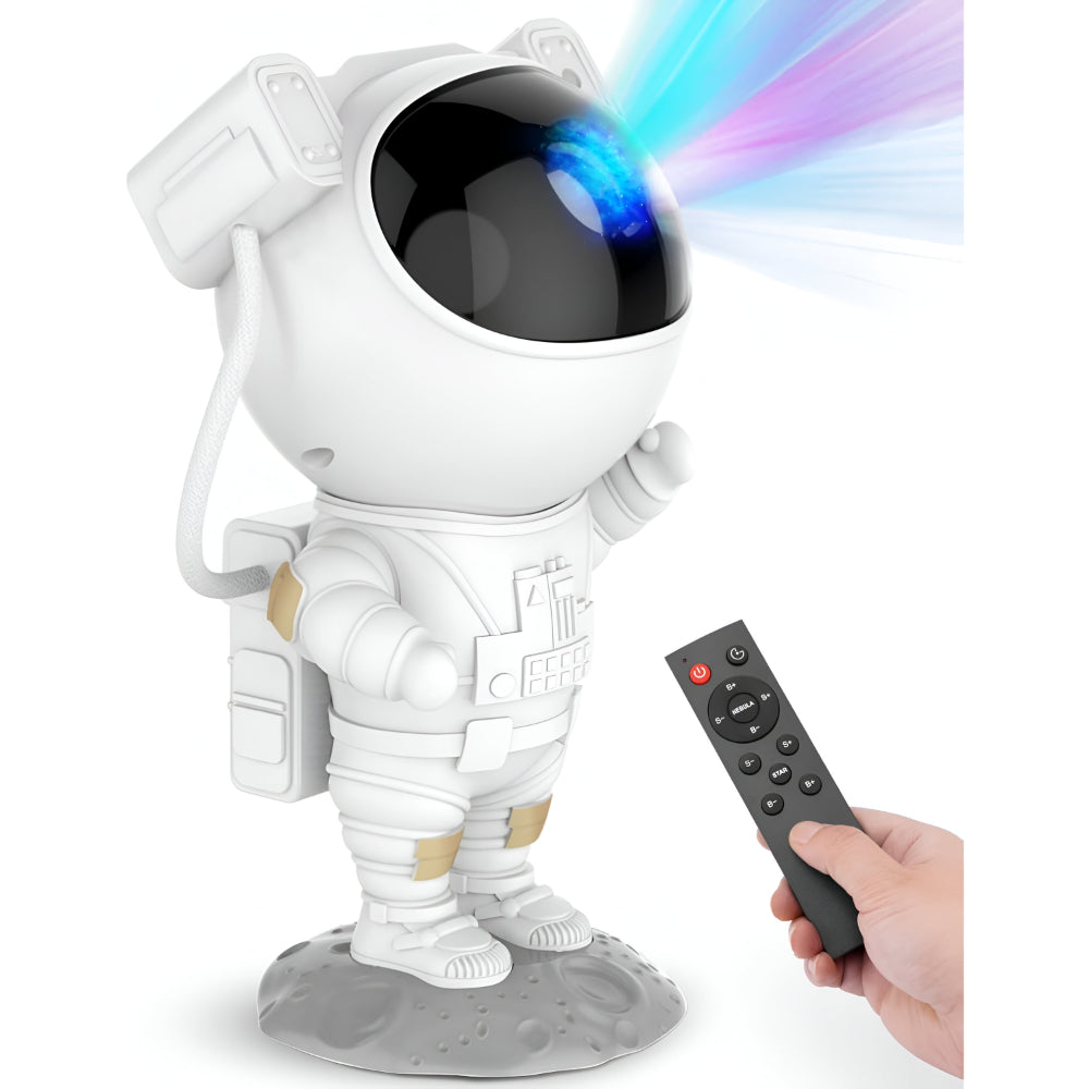 Astronaut LED Night Light with Star Projector - Cosmic Room Decor Lamp