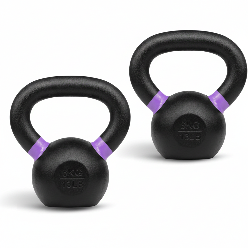 Cast Iron Kettlebell for Strength Training – Durable Home Gym Fitness Weight
