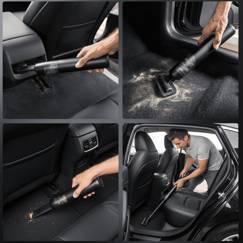 Cordless Handheld Car Vacuum Cleaner - Mini, Portable Auto Interior Cleaning