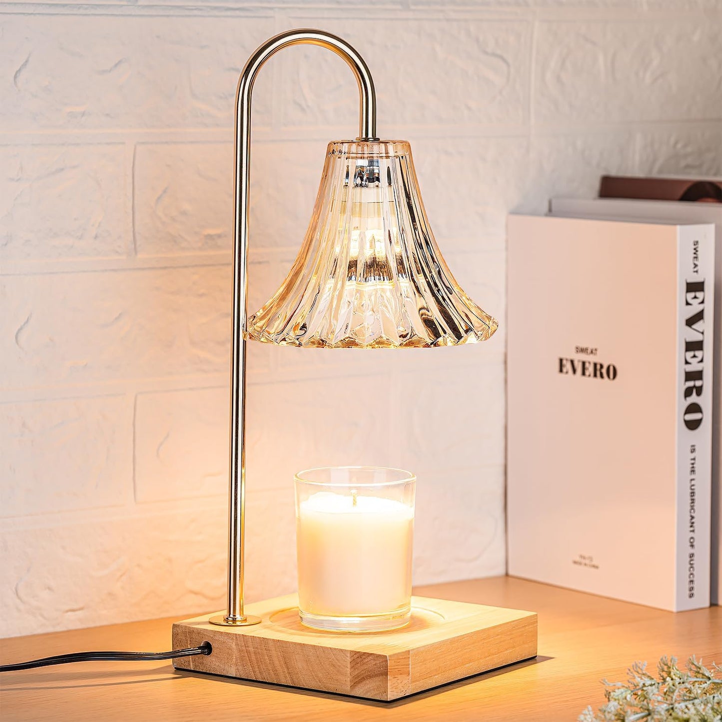 Electric Wax Warmer Table Lamp - Melt Wax and Create Cozy Candlelight